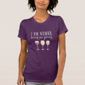 Grappige wijncitaat Mode van de vrouw T-shirt (Voorkant)