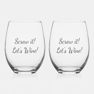 Grappige wijnglazen wijnglas zonder voet