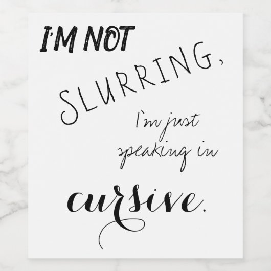 Grappige wijnlabel wijn etiket (Enkel label)