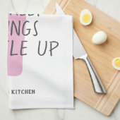 Grappige wijnliefhebber aangepaste naam stijlvol g theedoek (Quarter Fold)