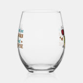 Grappige wijnliefhebber/boeken wijnglas zonder voet (Rechts)