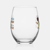 Grappige wijnliefhebber/boeken wijnglas zonder voet (Links)