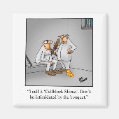 Grappige wijnmagneet Humor Spectickles Magneet (Voorkant)