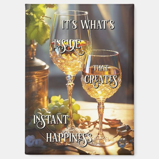 Grappige wijnmagneet magneet (Voorkant)