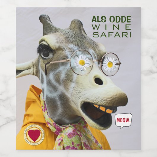 Grappige wijnsafari wijnlabels! Wijnetiket Wijn Etiket (Enkel label)