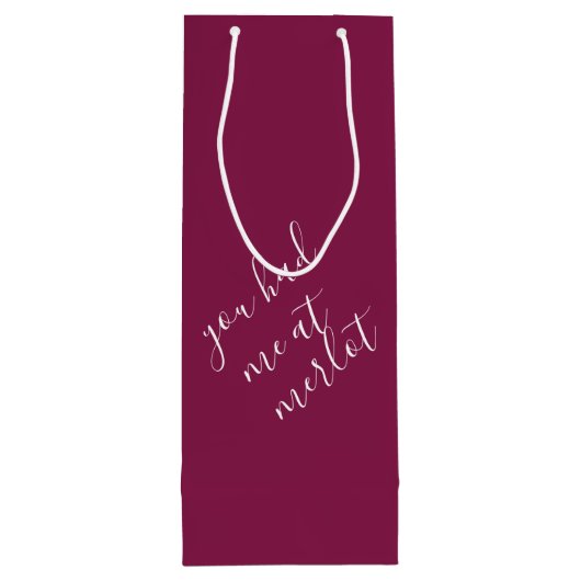 Grappige wijnspeling Bourgogne wijn cadeautasje (Achterkant)