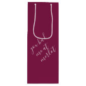 Grappige wijnspeling Bourgogne wijn cadeautasje (Voorkant)