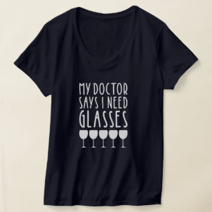 Grappige wijntekst met bewerkbare achterkant t-shirt
