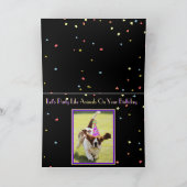 Grappige "Wild Thing" Verjaardag Kaart W / Basset  (Binnen)