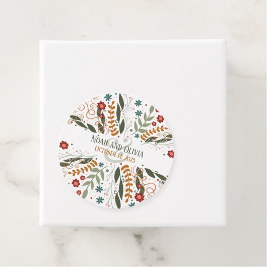 Grappige Wildbloemen Leuke Moderne Inspirivity Bedankjes Labels (In situ)