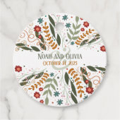 Grappige Wildbloemen Leuke Moderne Inspirivity Bedankjes Labels (Voorkant)