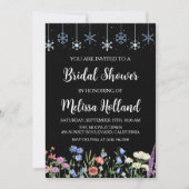 Grappige wilde bloemen winter vrijgezellenfeest kaart (Voorkant)