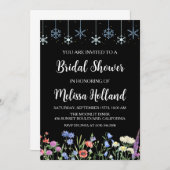 Grappige wilde bloemen winter vrijgezellenfeest kaart (Voorkant / Achterkant)