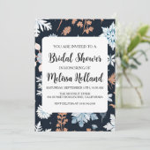 Grappige wilde bloemen winter vrijgezellenfeest kaart (Staand voorkant)