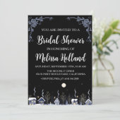 Grappige wilde bloemen winter vrijgezellenfeest kaart (Staand voorkant)