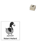 Grappige Wilde Eend Halsband Kraag Stropdas Aangep Rubberstempel (Gestempeld)