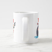 Grappige wilde Safari dieren Kerstmis kostuum Grote Koffiekop (Achterkant)