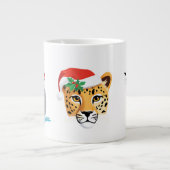 Grappige wilde Safari dieren Kerstmis kostuum Grote Koffiekop (Voorkant)