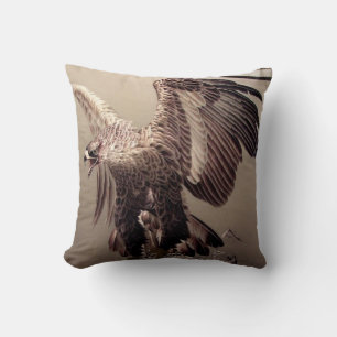 Grappige wilde vogel Patriottische Amerikaanse ade Kussen