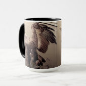 Grappige wilde vogel Patriottische Amerikaanse ade Mok (Voorkant links)