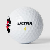 Grappige Wilson golfbal met koe spots dierenprint Golfballen (Logo)