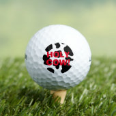 Grappige Wilson golfbal met koe spots dierenprint Golfballen (Insitu Shirt)