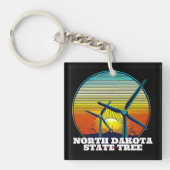 Grappige Windturbines State Tree Sleutelhanger (voorkant)