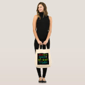 Grappige winkel woordkunst  tote bag (Voorkant (model))