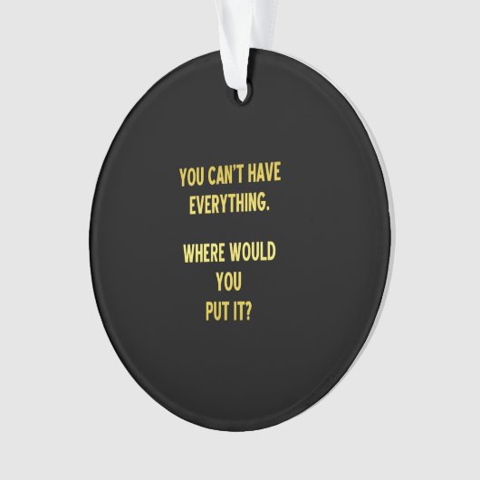 Grappige winkelopslag grap ornament (voorkant)
