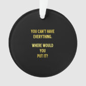 Grappige winkelopslag grap ornament (voorkant)