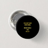 Grappige winkelopslag grap ronde button 3,2 cm (Voorkant /achterkant)