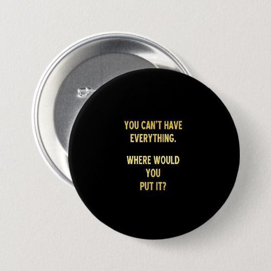 Grappige winkelopslag grap ronde button 7,6 cm (Voorkant /achterkant)