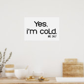 Grappige Winter Citaten, Het Is De Tijd Om Te Bevr Poster (Keuken)