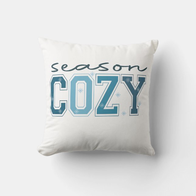 Grappige Winter Cozy, Het Is De Tijd Om Te Bevreze Kussen (Voorkant)