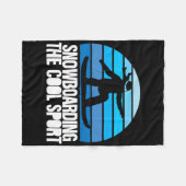 Grappige Winter Snowboarder Bord Snowboarden De Co Fleece Deken (Voorkant (Horizontaal))