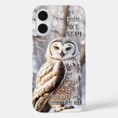 Grappige winter uil vogel Case-Mate iPhone case (Achterkant)