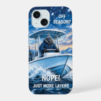 Grappige Winter Vissen Gepersonaliseerde iPhone 15
