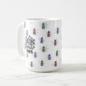 Grappige Winterkabouter Sneeuwman Koffiemok (Voorkant links)