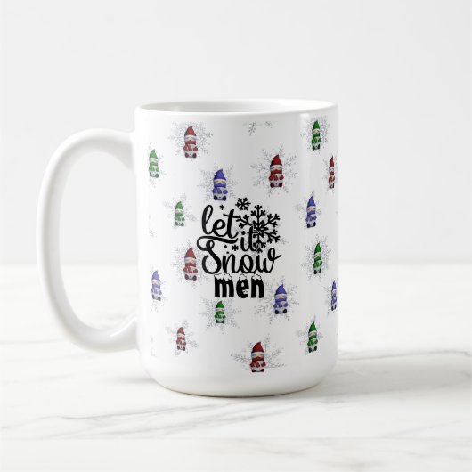 Grappige Winterkabouter Sneeuwman Koffiemok (Links)