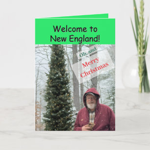 Grappige winterse kerstsfeer Kaart