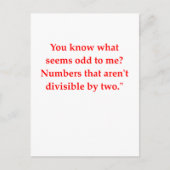 grappige wiskunde briefkaart (Voorkant)