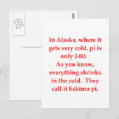 grappige wiskunde briefkaart (Voorkant / Achterkant)