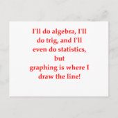 grappige wiskunde briefkaart (Voorkant)