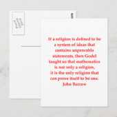 grappige wiskunde briefkaart (Voorkant / Achterkant)