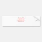 grappige wiskunde bumpersticker (Voorkant)