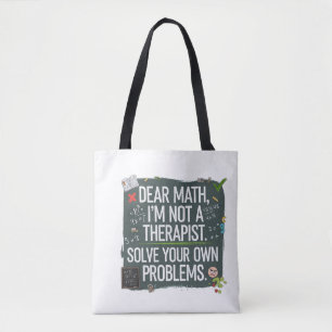 Grappige Wiskunde docent - Beste Wiskunde kan je p Tote Bag