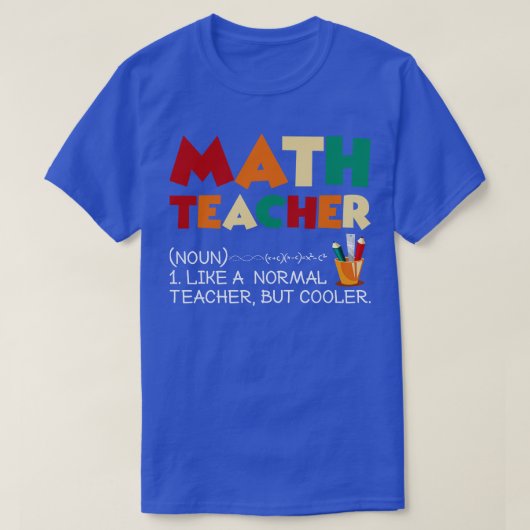 Grappige Wiskunde docent T-shirt (Design voorkant)