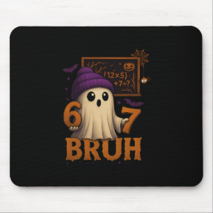 Grappige Wiskunde Geest 67 Bruh Halloween Meme Ler Muismat