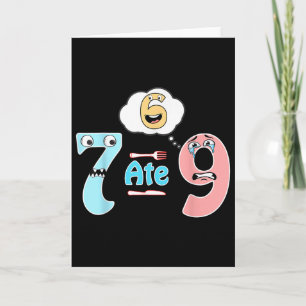 Grappige Wiskunde Grap 7 At 9 Schattig 67 Meme Ond Kaart