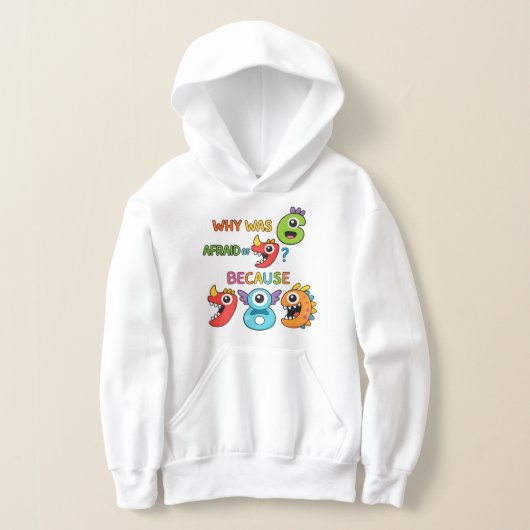 Grappige wiskunde hoodie nummerdag 7 8 9 (Laagn)